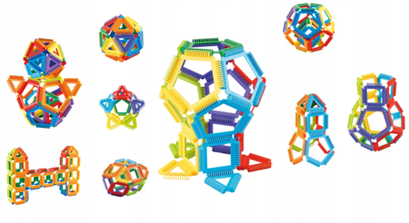 Klocki Szczotkowe Mały Geniusz Puzzle 72 el