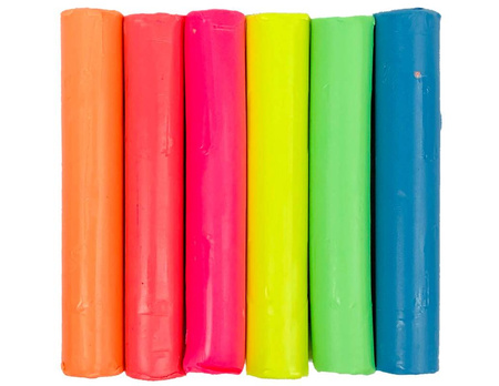 Colorino Plastelina szkolna świecąca 6 kolorów
