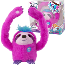 TM TOYS Party Pets Interaktywny Leniwiec Slowy Różowy