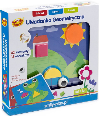 Smily Play Układanka Geometryczna Edukacyjna Kształty Kolory Sorter