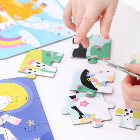 CzuCzu Puzzle 5 x 9 el. Układam Koniki Konie 3+