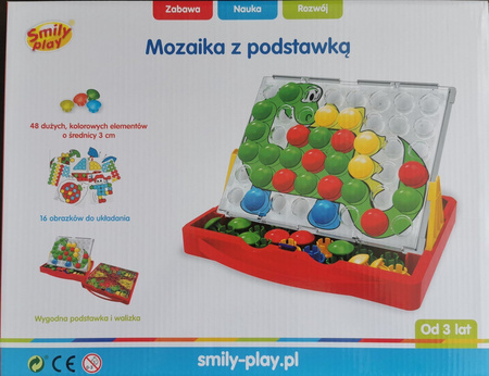 Smily Play Mozaika z Podstawką Układanka Guziczkowa
