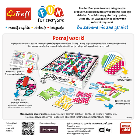 TREFL - Poznaj Wzorki Minnie Gra Edukacyjna FFE