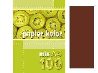 Kreska Papier Kolorowy A4 ciemny brązowy 80 g/m2 100 arkuszy