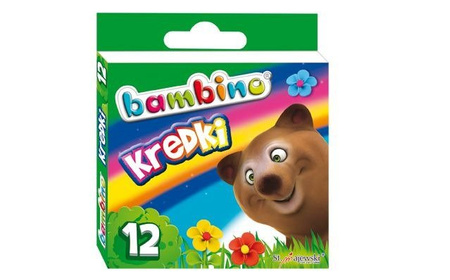 Bambino Kredki Świecowe 12 Kolorów