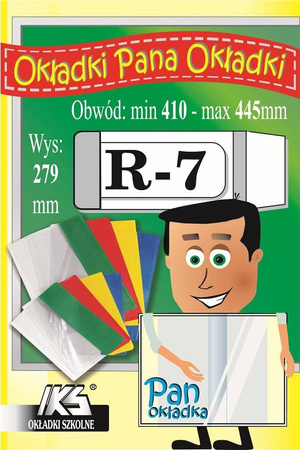 Okładka na podręcznik regulowana R7 wys. 27,9 cm - 1 szt