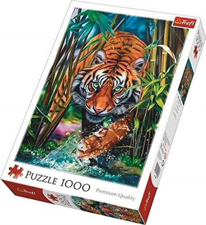 TREFL Puzzle 1000 el Drapieżny Tygrys