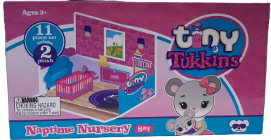 TINY TUKKINS Maskotka Pluszowe Zwierzątko Zestaw Myszki Akcesoria