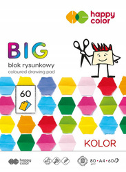 HAPPY COLOR Blok rysunkowy kolorowy A4/60K