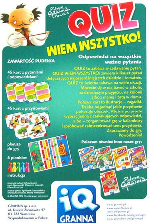 Granna - IQ Quiz Wiem Wszystko!