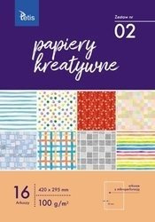 TETIS Papier kreatywny A3 zestaw nr 02