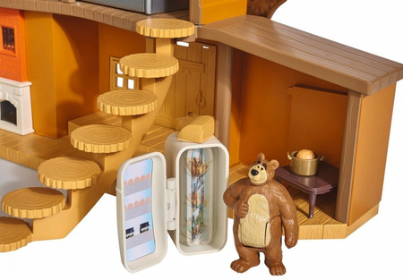 Simba Masza i Niedźwiedź Dwupoziomowy Dom Domek Niedźwiedzia