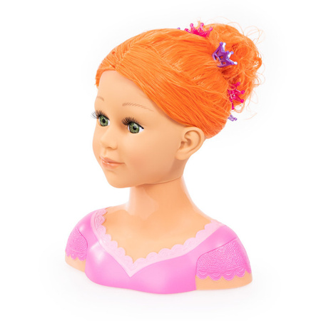 Bayer Głowa do czesania stylizacji Charlene Ruda + kosmetyki