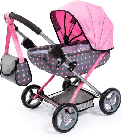Bayer Wózek głęboki dla lalki szaro-róż. Cosy 12766AA