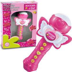 Bontempi Mikrofon Karaoke Różowy Świeci