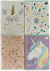 Zeszyt A5/16k Kratka Mix Wzorów dla Dziewczynki INTERDRUK