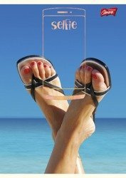 Zeszyt A5/60k Krata Selfie Klapki Unipap