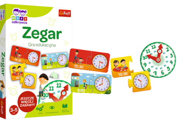 TREFL Mały Odkrywca Zegar Gra Edukacyjna