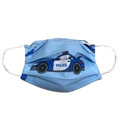 Maseczka dla dzieci Ochronna Bawełniana Samochody Policja