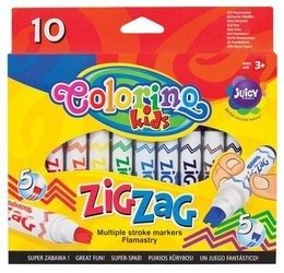 Flamastry Zig Zag 10 kol Colorino Kids