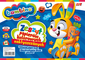Zeszyt Papierów Kolorowych A4 Bambino Nabłyszczany