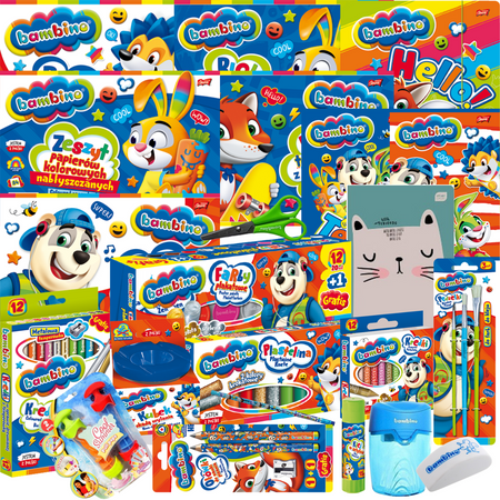 Zestaw Plecak Szkolny ST.RIGHT Pączki + Wyprawka