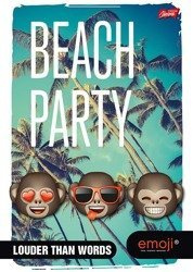 Brulion B5/160k Krata Półtwarda Oprawa Emoji Party