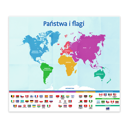 TREFL Państwa i Flagi Mistrz Wiedzy Gra Edukacyjna