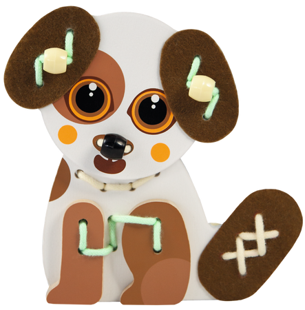 Trefl Drewniana Zabawka Przeplatanka Pies Papi