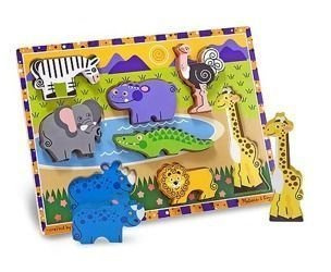 Melissa and Doug Drewniane Puzzle Safari - Klocki