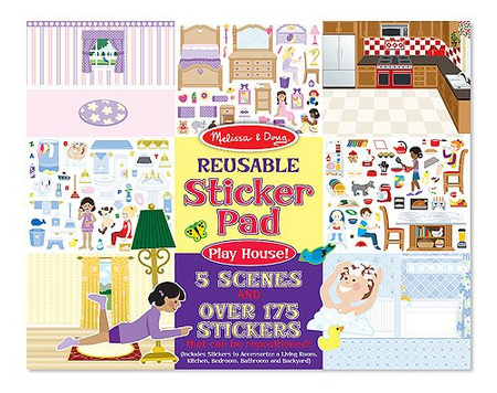 Melissa and Doug - Naklejki Wielorazowe - Dom