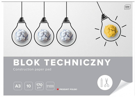 Interdruk Blok techniczny biały A3/10K
