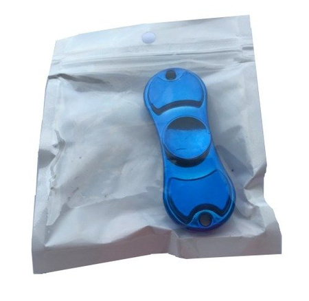 Hand Spinner Metalowy Podwójny Niebieski