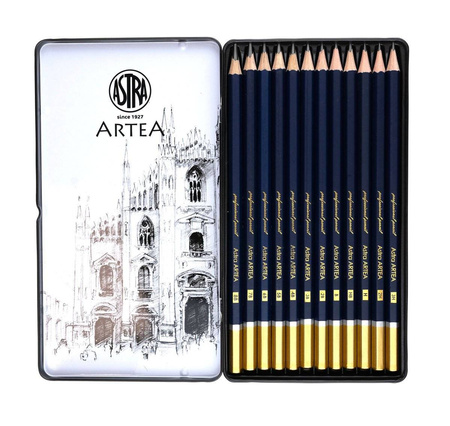 ASTRA Zestaw Ołówków ołówki do szkicowania 12 szt.