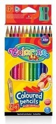 Colorino Kids Kredki ołówkowe trójkątne 12 kol. + tem.