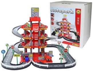 Wader Parking 4 Poziomy 3 Autka Winda Garaż 84,5cm