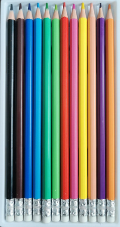 Kredki Ołówkowe Ścieralne 12 Kolorów Bambino