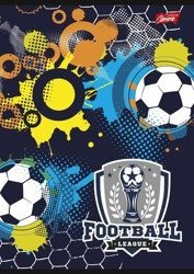 Zeszyt A5 16k krata Unipap Football League Czarny