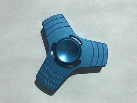 Spinner Metalowy w Aluminiowym Pudełku - Niebieski
