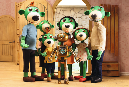 TREFL Puzzle 24 MAXI Portret rodzinny z Robotem