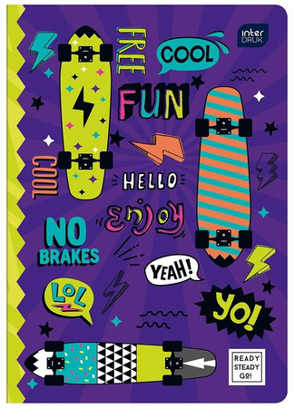 Zeszyt A5/16k Gładki Mix Wzorów dla Chłopca INTERDRUK