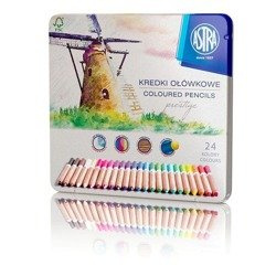 Astra Kredki Prestige Ołówkowe 24 Kol. drewno cedrowe