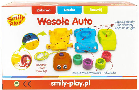Smily Play Sorter Pojazd Do Ciągnięcia Wesołe Autko 4w1