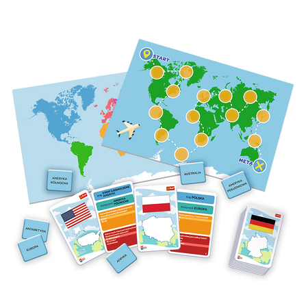 TREFL Państwa i Flagi Mistrz Wiedzy Gra Edukacyjna