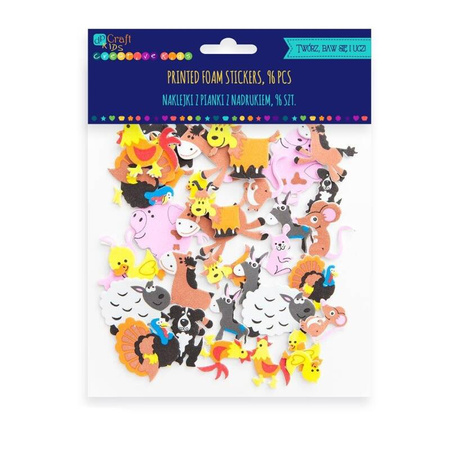 Brewis Naklejki z pianki z Zwierzątka Farma 96 szt<