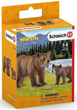 Schleich 42473 Matka Grizzly z Małym