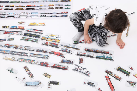 CzuCzu Układam Pociągi Puzzle i Plakat XXL 104 el 5+