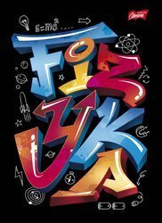 Zeszyt przedmiotowy A5/60K kratka Fizyka + ściąga