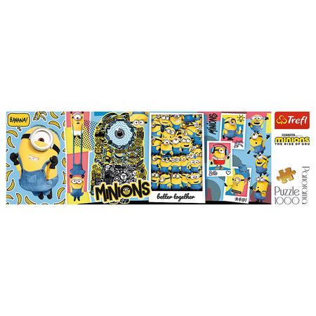 Puzzle 1000 el. Minionki Panorama TREFL