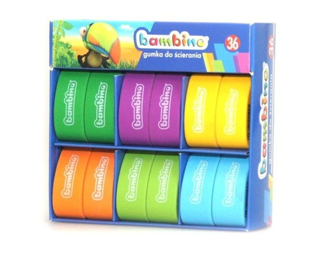 Bambino Gumka do Ścierania Kolorowa Mix Kolorów